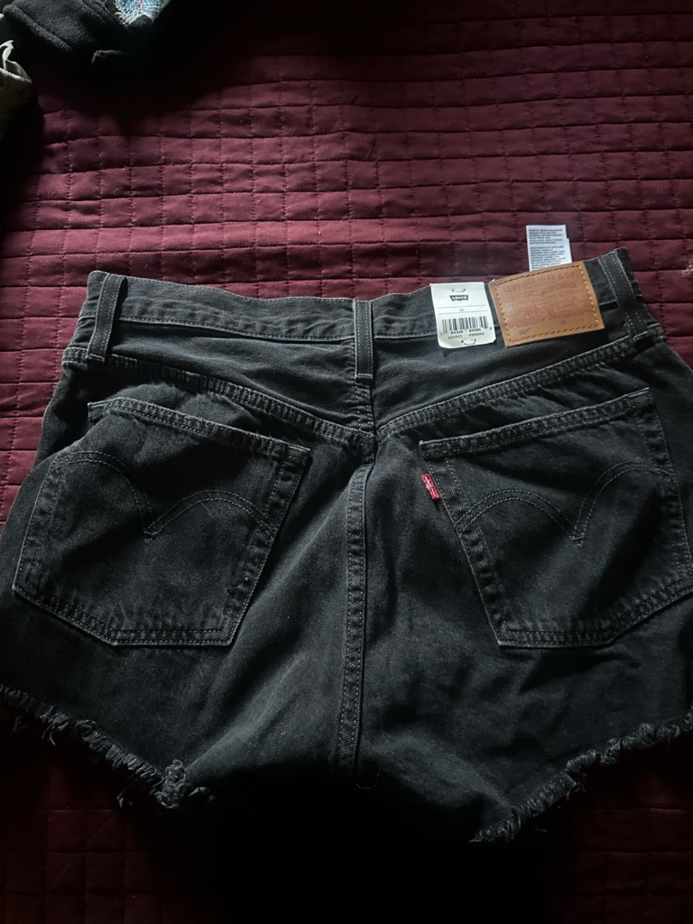 Levi's Black Denim Jeans with Red Logo Tab
